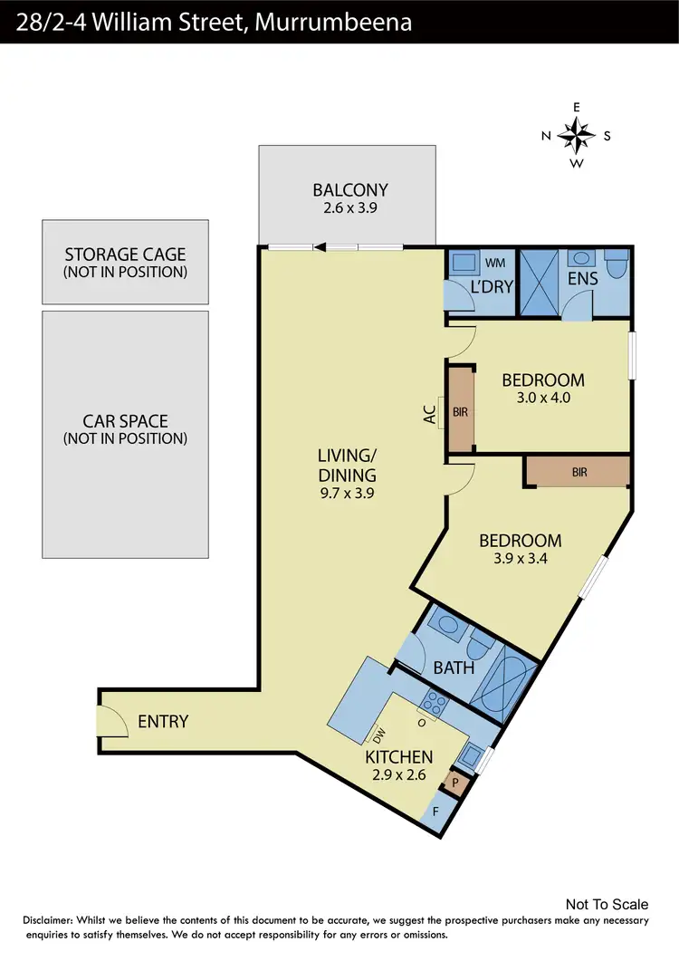 Floorplan of Homely apartment listing, 28/2-4 William Street, Murrumbeena VIC 3163