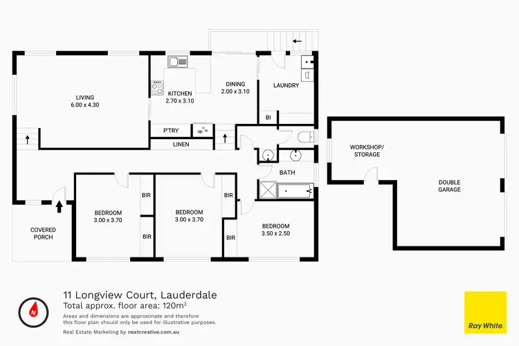 Floorplan of Homely house listing, 11 Longview Court, Lauderdale TAS 7021