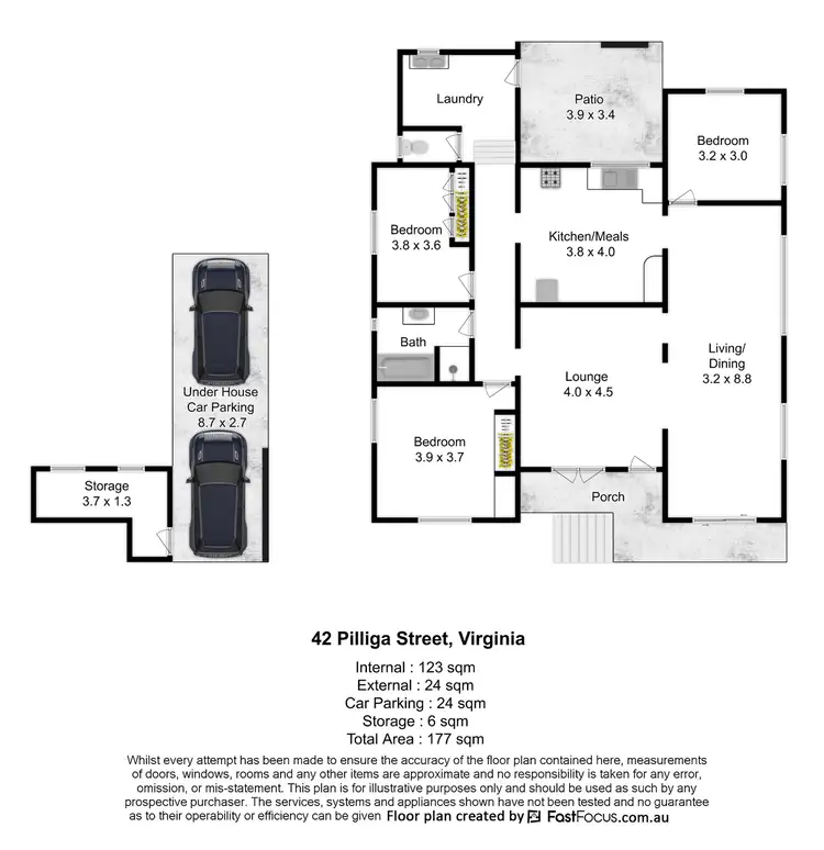 Floorplan of Homely house listing, 42 Pilliga Street, Virginia QLD 4014
