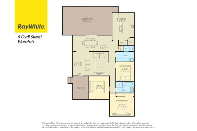 Floorplan of Homely house listing, 8 Cyril Street, Waratah NSW 2298