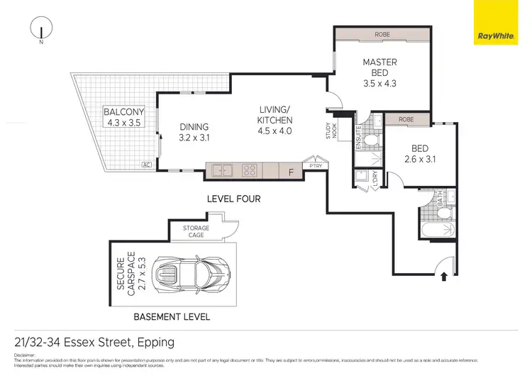 Floorplan of Homely unit listing, 21/32-34 Essex Street, Epping NSW 2121