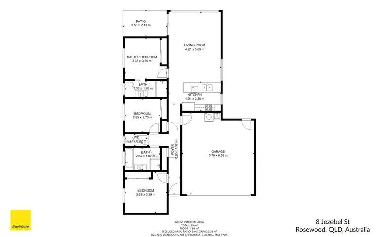 Floorplan of Homely house listing, 8 Jezebel Street, Rosewood QLD 4340