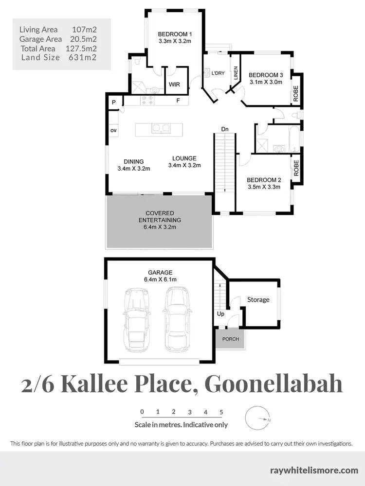 Floorplan of Homely house listing, 2/6 Kallee Place, Goonellabah NSW 2480