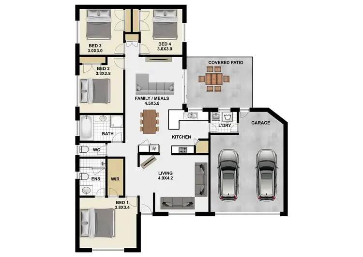 Floorplan of Homely house listing, 3 Anatini Place, Forest Lake QLD 4078
