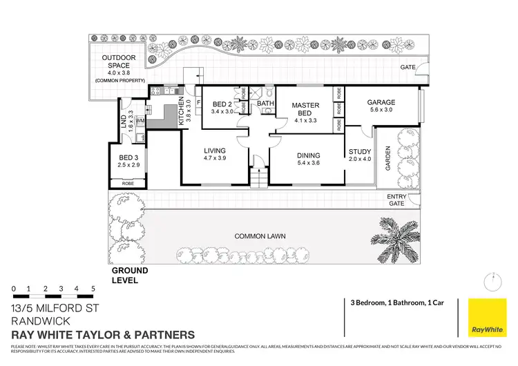Floorplan of Homely townhouse listing, 13/5 Milford Street, Randwick NSW 2031