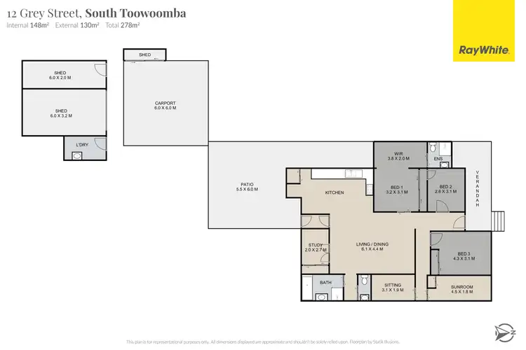 Floorplan of Homely house listing, 12 Grey Street, South Toowoomba QLD 4350