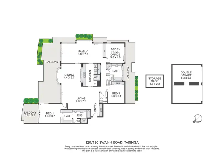 Floorplan of Homely apartment listing, 120/180 Swann Road, Taringa QLD 4068