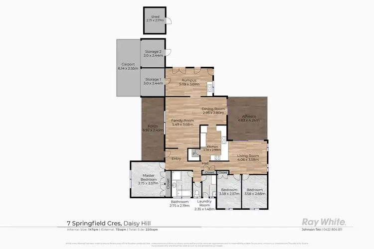 Floorplan of Homely house listing, 7 Springfield Crescent, Daisy Hill QLD 4127