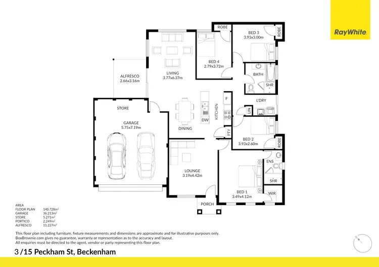 Floorplan of Homely house listing, 3/15 Peckham Street, Beckenham WA 6107