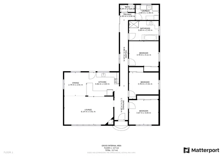 Floorplan of Homely house listing, 78 Thurla Street, Swan Hill VIC 3585