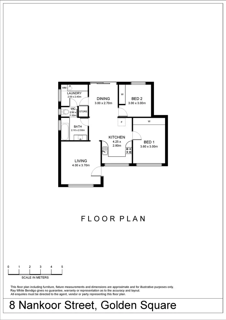 Floorplan of Homely house listing, 8 Nankoor Street, Golden Square VIC 3555