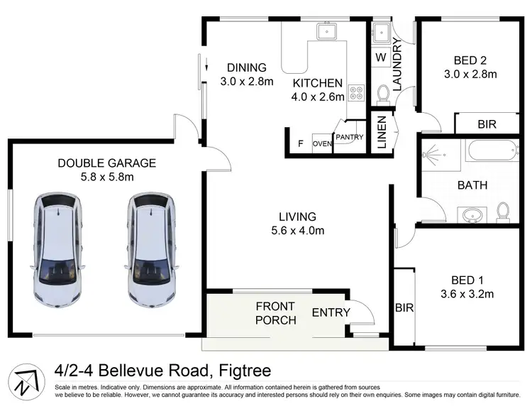 Floorplan of Homely villa listing, 4/2-4 Bellevue Road, Figtree NSW 2525