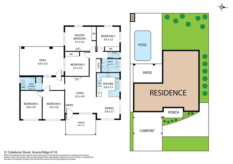 Floorplan of Homely house listing, 21 Caladenia Street, Acacia Ridge QLD 4110