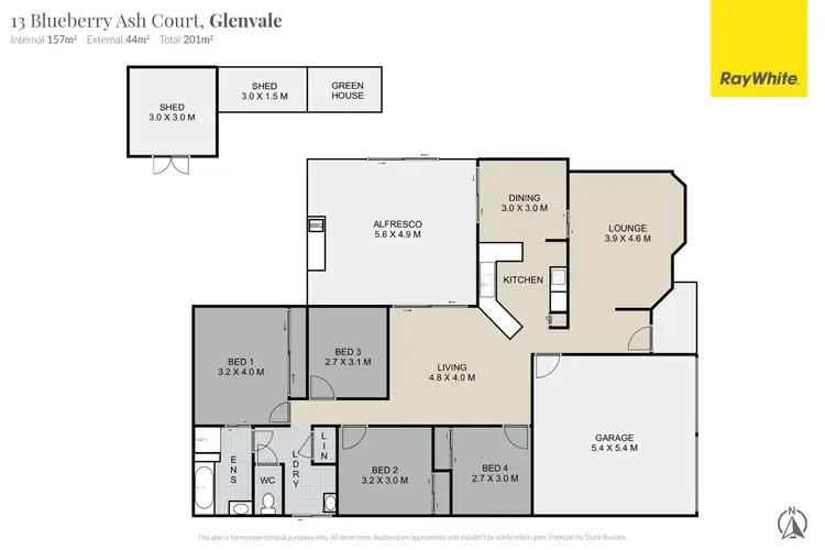 Floorplan of Homely house listing, 13 Blueberry Ash Court, Glenvale QLD 4350