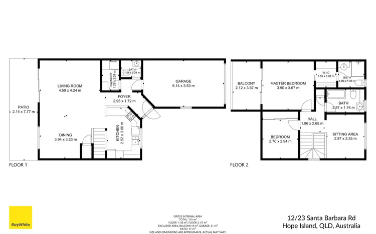 Floorplan of Homely house listing, 12/23 Santa Barbara Road, Hope Island QLD 4212
