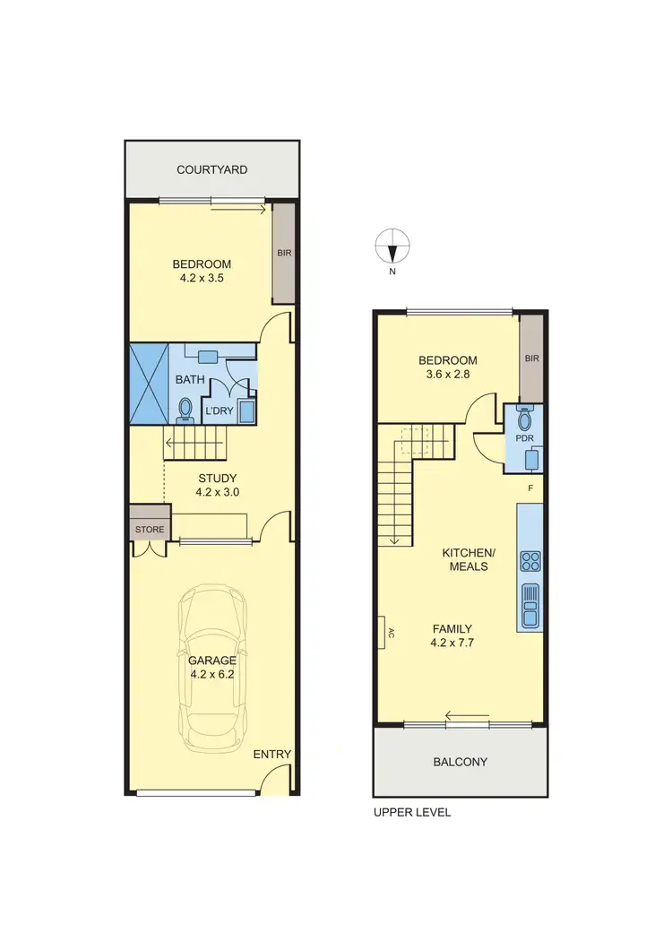 Floorplan of Homely townhouse listing, 6 Jones Street, Brunswick VIC 3056