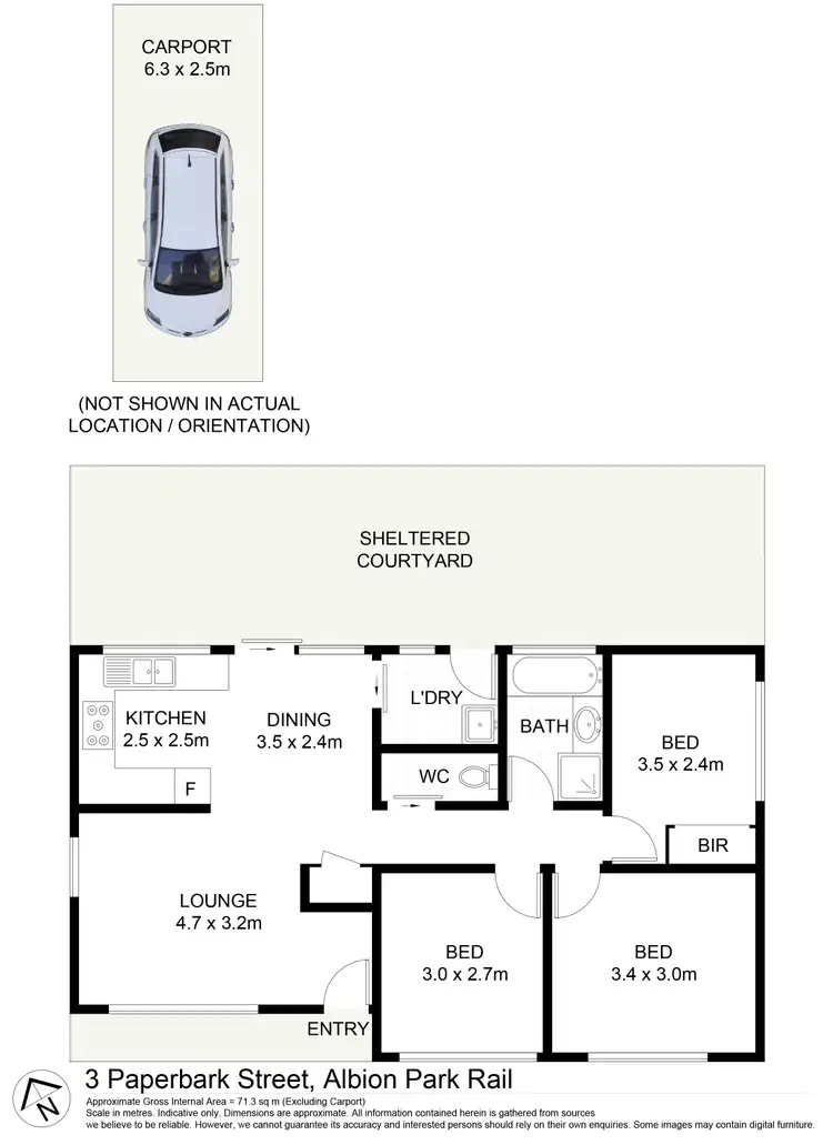 Floorplan of Homely house listing, 3 Paperbark Street, Albion Park Rail NSW 2527