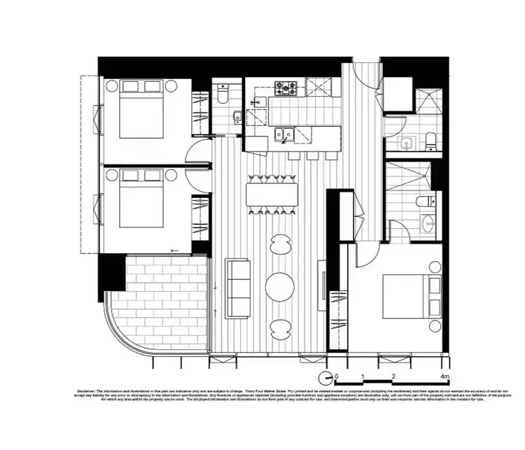 Floorplan of Homely apartment listing, 2402/36 Walker Street, Rhodes NSW 2138