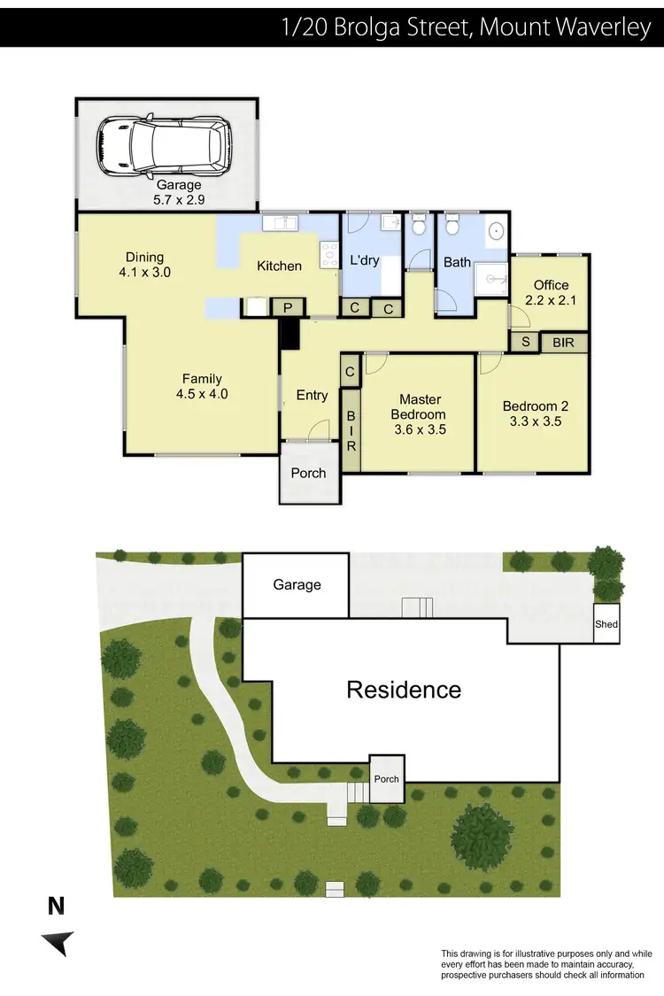 Floorplan of Homely unit listing, 1/20 Brolga Street, Mount Waverley VIC 3149