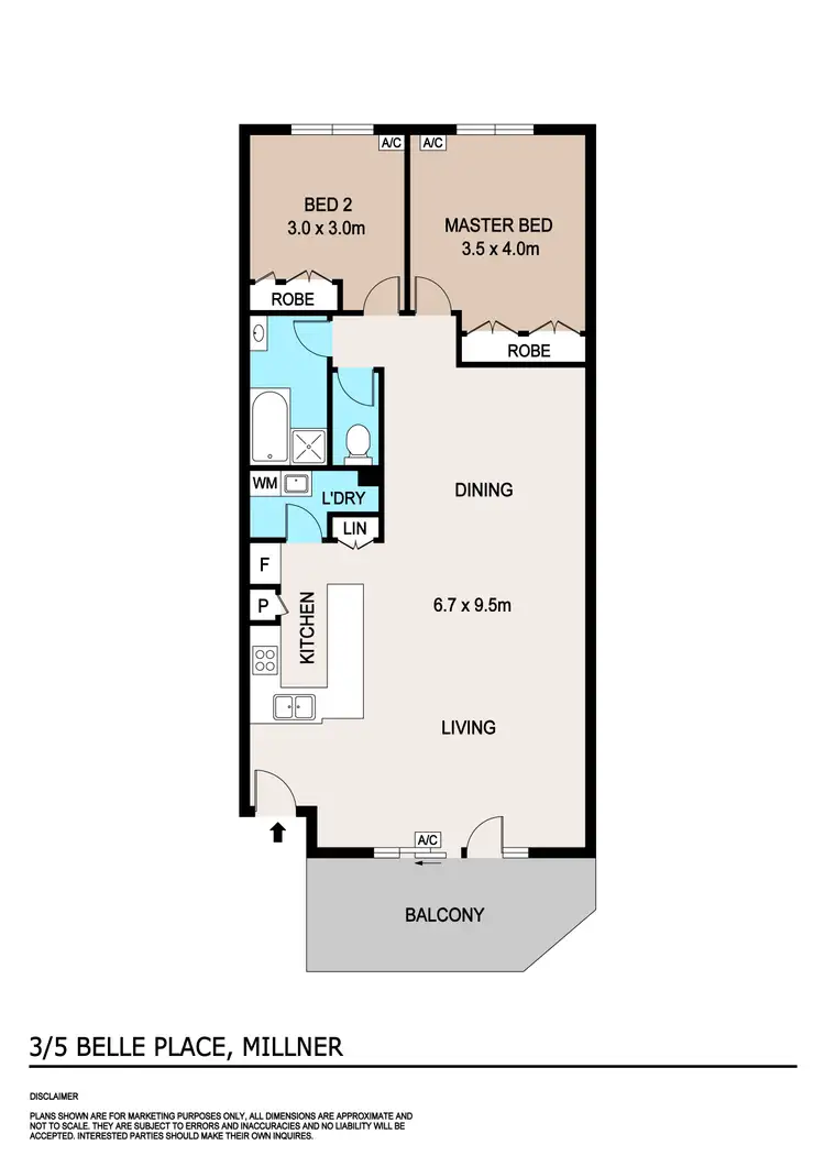 Floorplan of Homely unit listing, 3/5 Belle Place, Millner NT 810