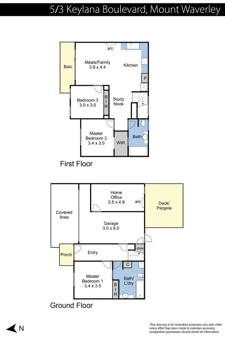 Floorplan of Homely townhouse listing, 5/3 Keylana Boulevard, Mount Waverley VIC 3149