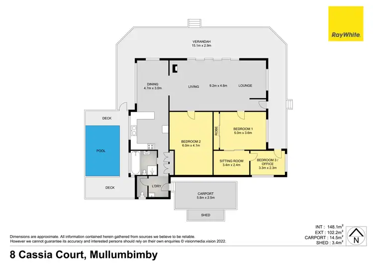 Floorplan of Homely house listing, 8 Cassia Court, Mullumbimby NSW 2482