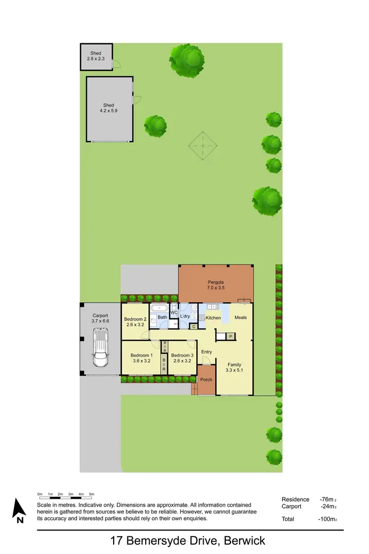 Floorplan of Homely house listing, 17 Bemersyde Drive, Berwick VIC 3806