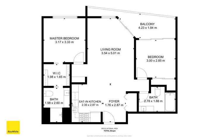 Floorplan of Homely apartment listing, 1332/56 Scarborough Street, Southport QLD 4215