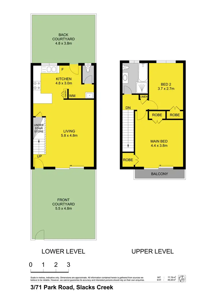 Floorplan of Homely unit listing, 3/71 Park Road, Slacks Creek QLD 4127