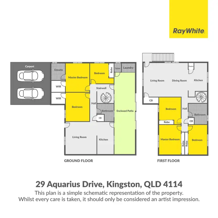 Floorplan of Homely house listing, 29 Aquarius Drive, Kingston QLD 4114