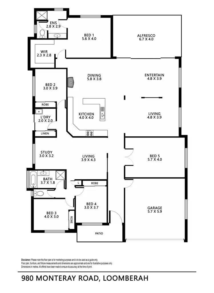 Floorplan of Homely rural property listing, 'Valleyview' Monteray Road, Tamworth NSW 2340