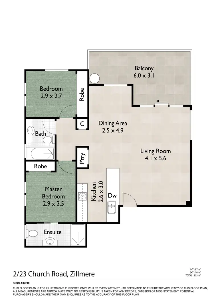 Floorplan of Homely unit listing, 2/23 Church Road, Zillmere QLD 4034