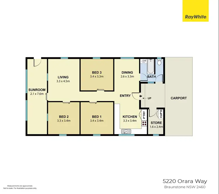 Floorplan of Homely rural property listing, 5220 Orara Way, Braunstone NSW 2460