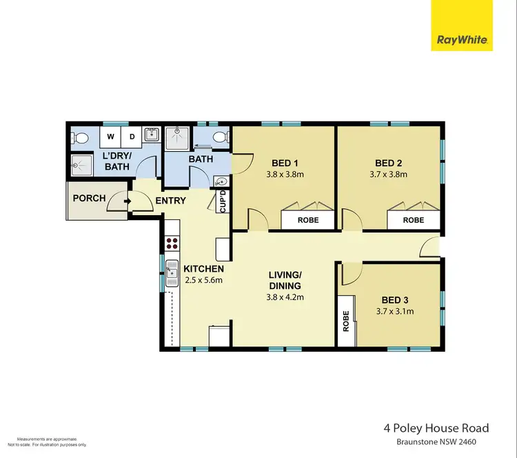 Floorplan of Homely rural property listing, 4 Poley House Road, Braunstone NSW 2460