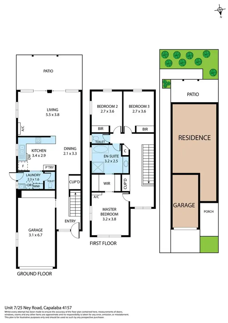 Floorplan of Homely townhouse listing, 7/25-29 Ney Road, Capalaba QLD 4157