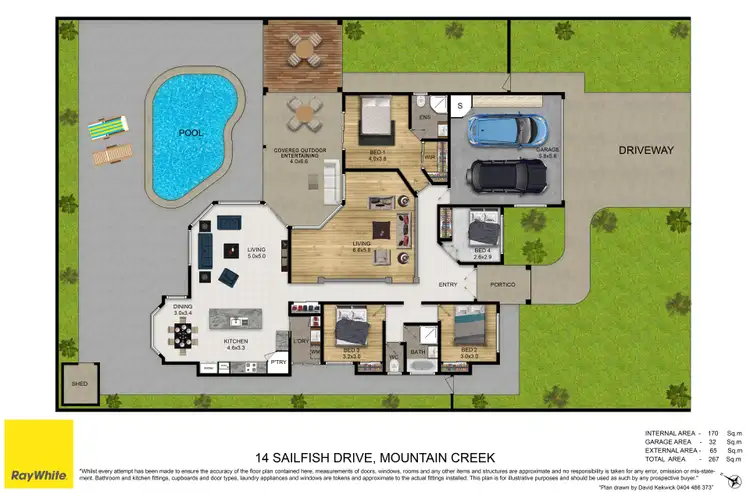 Floorplan of Homely house listing, 14 Sailfish Drive, Mountain Creek QLD 4557
