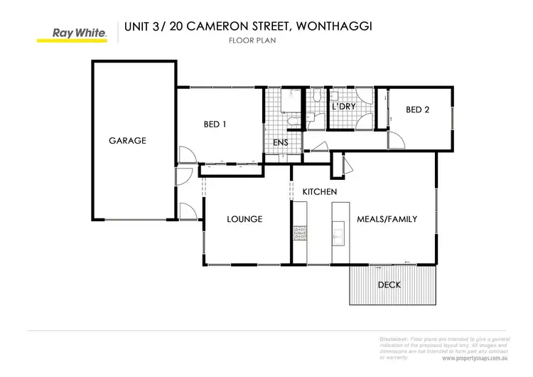 Floorplan of Homely unit listing, 3/20 Cameron Street, Wonthaggi VIC 3995