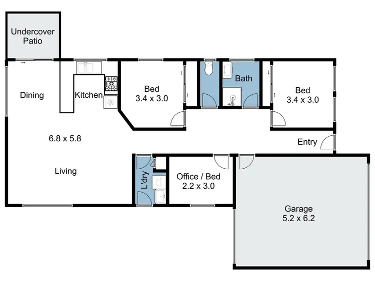Floorplan of Homely house listing, 8 Mathieson Court, Benalla VIC 3672