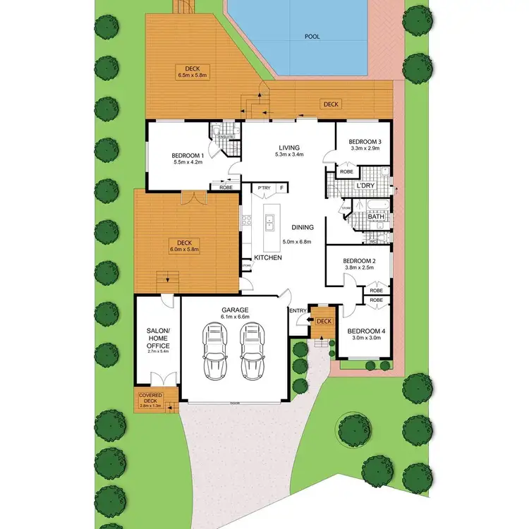 Floorplan of Homely house listing, 11 Dunstan Court, Noosaville QLD 4566