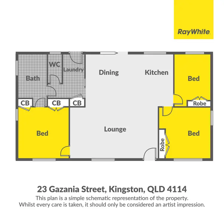 Floorplan of Homely house listing, 23 Gazania Street, Kingston QLD 4114