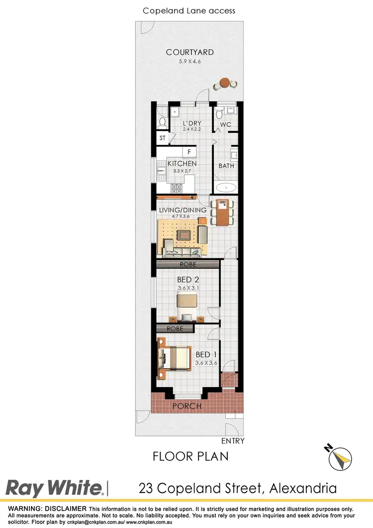 Floorplan of Homely house listing, 23 Copeland Street, Alexandria NSW 2015