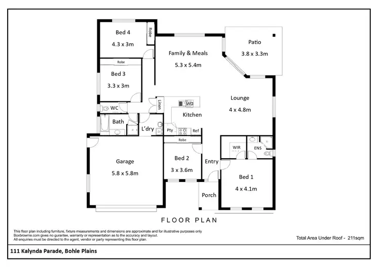 Floorplan of Homely house listing, 111 Kalynda Parade, Bohle Plains QLD 4817
