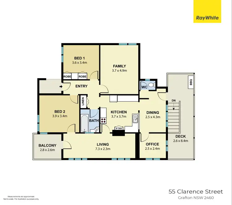 Floorplan of Homely house listing, 55 Clarence Street, Grafton NSW 2460