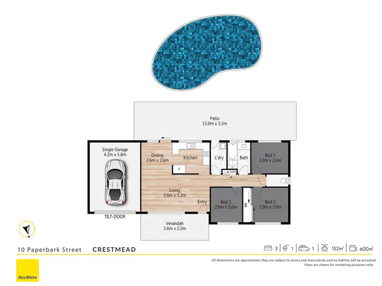 Floorplan of Homely house listing, 10 Paperbark Street, Crestmead QLD 4132