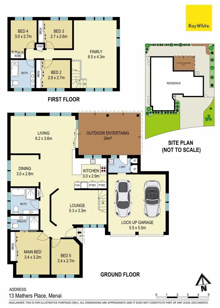 Floorplan of Homely house listing, 13 Mathers Place, Menai NSW 2234