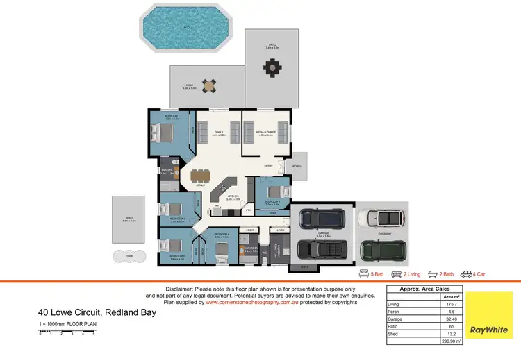 Floorplan of Homely house listing, 40 Lowe Circuit, Redland Bay QLD 4165