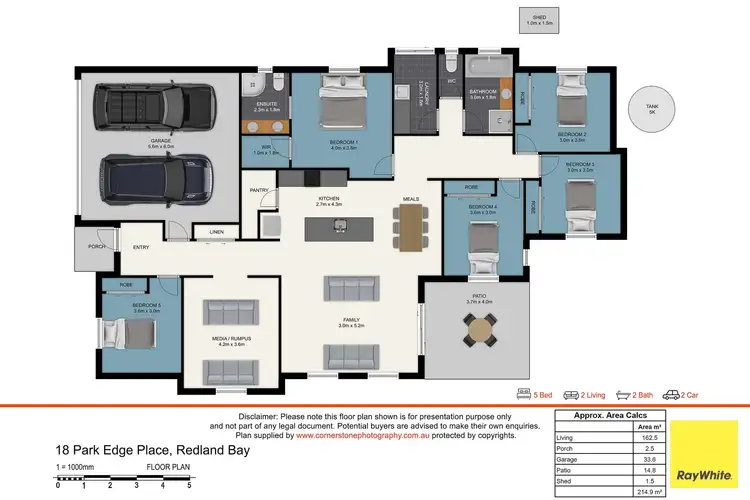 Floorplan of Homely house listing, 18 Park Edge Place, Redland Bay QLD 4165