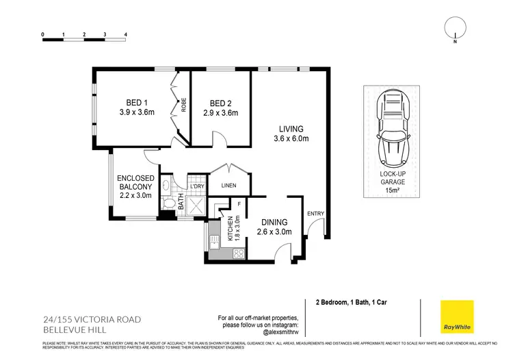 Floorplan of Homely apartment listing, 24/155 Victoria Road, Bellevue Hill NSW 2023