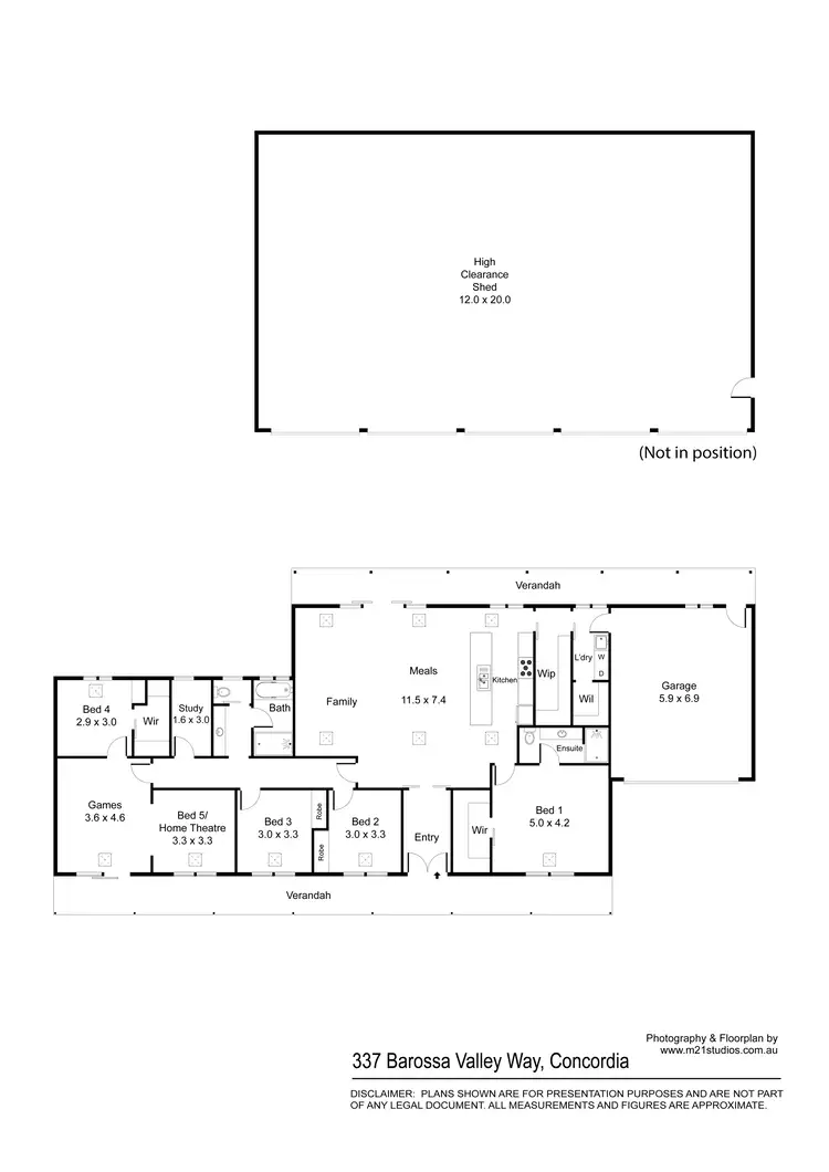 Floorplan of Homely house listing, 337 Barossa Valley Way, Concordia SA 5118
