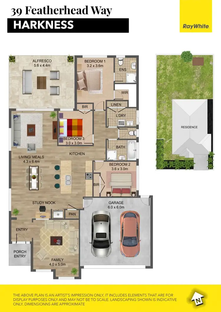 Floorplan of Homely house listing, 39 Featherhead Way, Harkness VIC 3337